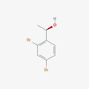 molecular formula C8H8Br2O B13598037 (1R)-1-(2,4-dibromophenyl)ethan-1-ol 