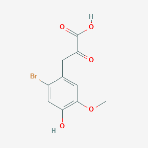 3-(2-Bromo-4-hydroxy-5-methoxyphenyl)-2-oxopropanoic acid