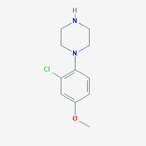 molecular formula C11H15ClN2O B13598041 1-(2-Chloro-4-methoxyphenyl)piperazine 