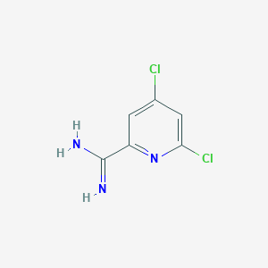 molecular formula C6H5Cl2N3 B13598053 4,6-Dichloropicolinimidamide 