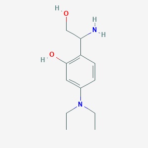 2-(1-Amino-2-hydroxyethyl)-5-(diethylamino)phenol