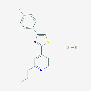 molecular formula C18H19BrN2S B135981 2-(2-丙基吡啶-4-基)-4-(对甲苯基)噻唑盐酸盐 CAS No. 298197-04-3