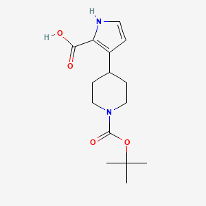 3-{1-[(tert-butoxy)carbonyl]piperidin-4-yl}-1H-pyrrole-2-carboxylicacid