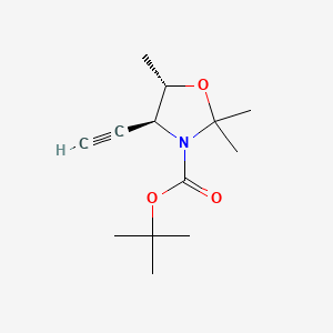 tert-butyl(4S,5S)-4-ethynyl-2,2,5-trimethyl-1,3-oxazolidine-3-carboxylate