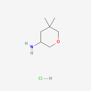 5,5-Dimethyloxan-3-aminehydrochloride