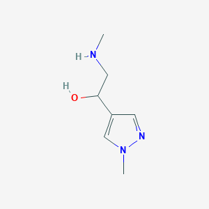 1-(1-methyl-1H-pyrazol-4-yl)-2-(methylamino)ethan-1-ol