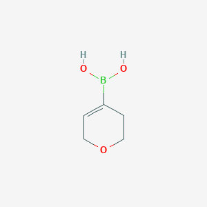 molecular formula C5H9BO3 B1359821 (3,6-二氢-2H-吡喃-4-基)硼酸 CAS No. 1002127-60-7