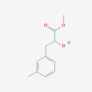 molecular formula C11H14O3 B13598222 Methyl 2-hydroxy-3-(m-tolyl)propanoate 