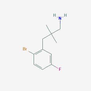 3-(2-Bromo-5-fluorophenyl)-2,2-dimethylpropan-1-amine