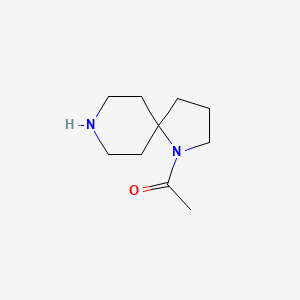 molecular formula C10H18N2O B13598265 1-(1,8-Diazaspiro[4.5]decan-1-yl)ethan-1-one 