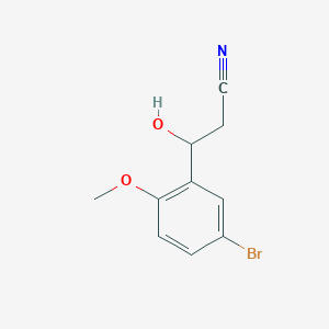 3-(5-Bromo-2-methoxyphenyl)-3-hydroxypropanenitrile