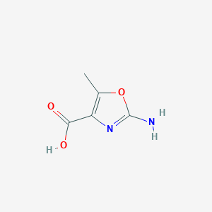 molecular formula C5H6N2O3 B13598293 2-Amino-5-methyl-1,3-oxazole-4-carboxylic acid 