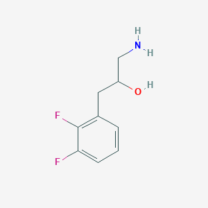 molecular formula C9H11F2NO B13598332 1-Amino-3-(2,3-difluorophenyl)propan-2-ol 