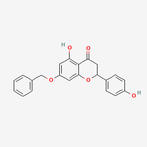 molecular formula C22H18O5 B1359834 4H-1-Benzopyran-4-one, 2,3-dihydro-5-hydroxy-2-(4-hydroxyphenyl)-7-(phenylmethoxy)- 