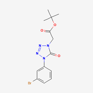 tert-butyl2-[4-(3-bromophenyl)-5-oxo-4,5-dihydro-1H-1,2,3,4-tetrazol-1-yl]acetate