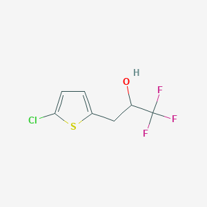 3-(5-Chlorothiophen-2-yl)-1,1,1-trifluoropropan-2-ol