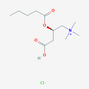 molecular formula C12H24ClNO4 B1359839 [(2R)-3-Carboxy-2-pentanoyloxypropyl]-trimethylazanium;chloride CAS No. 162040-64-4