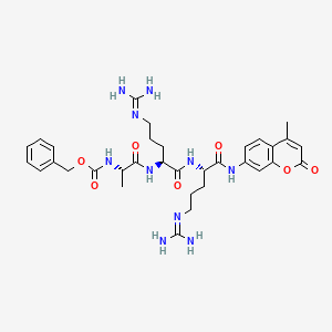 molecular formula C33H44N10O7 B1359840 Z-Ala-Arg-Arg-AMC CAS No. 90468-18-1