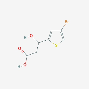 3-(4-Bromothiophen-2-yl)-3-hydroxypropanoic acid