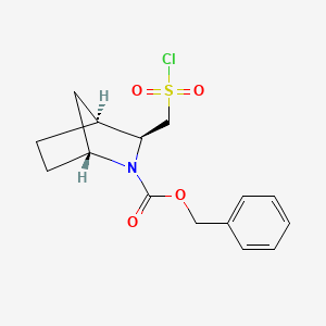 benzyl(1R,3S,4S)-3-[(chlorosulfonyl)methyl]-2-azabicyclo[2.2.1]heptane-2-carboxylate