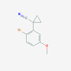 1-(2-Bromo-5-methoxyphenyl)cyclopropane-1-carbonitrile