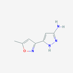 5-(5-methyl-1,2-oxazol-3-yl)-1H-pyrazol-3-amine