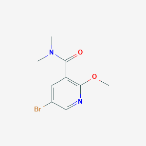 molecular formula C9H11BrN2O2 B1359842 5-bromo-2-methoxy-N,N-dimethylnicotinamide CAS No. 1072854-96-6
