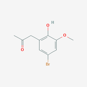 molecular formula C10H11BrO3 B13598425 1-(5-Bromo-2-hydroxy-3-methoxyphenyl)propan-2-one 