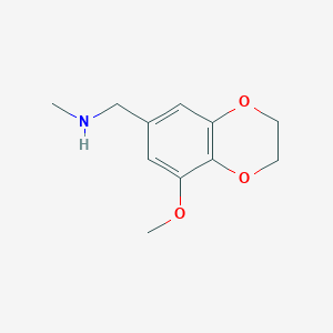 1-(8-Methoxy-2,3-dihydrobenzo[b][1,4]dioxin-6-yl)-N-methylmethanamine