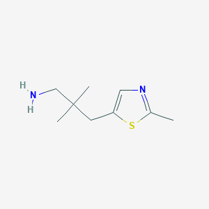 2,2-Dimethyl-3-(2-methylthiazol-5-yl)propan-1-amine