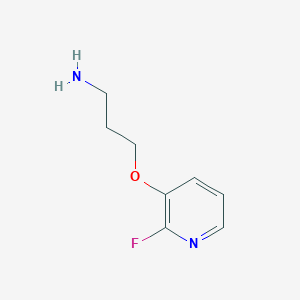 molecular formula C8H11FN2O B13598454 3-[(2-Fluoropyridin-3-YL)oxy]propan-1-amine 