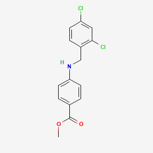 molecular formula C15H13Cl2NO2 B1359846 4-[(2,4-二氯苄基)氨基]苯甲酸甲酯 CAS No. 1071400-48-0