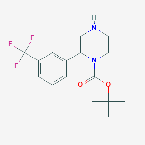 2-(3-Trifluoromethyl-phenyl)-piperazine-1-carboxylic acid tert-butyl ester