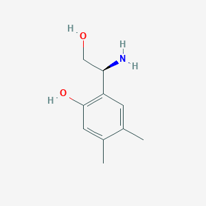 (s)-2-(1-Amino-2-hydroxyethyl)-4,5-dimethylphenol