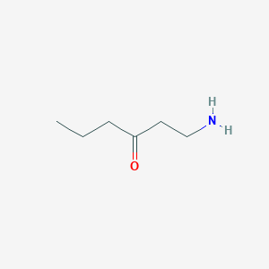 molecular formula C6H13NO B13598507 1-Amino-3-hexanone 