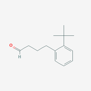 molecular formula C14H20O B13598526 4-(2-tert-Butylphenyl)butanal CAS No. 62518-67-6