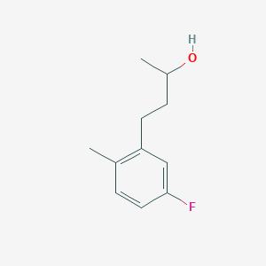 molecular formula C11H15FO B13598536 4-(5-Fluoro-2-methylphenyl)butan-2-ol 