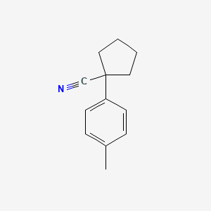 molecular formula C13H15N B1359854 1-(4-Methylphenyl)cyclopentane-1-carbonitrile CAS No. 68983-70-0