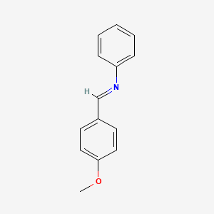 molecular formula C14H13NO B1359856 N-(4-Methoxybenzylidene)aniline CAS No. 836-41-9