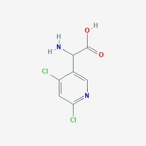 2-Amino-2-(4,6-dichloropyridin-3-YL)acetic acid