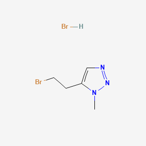 molecular formula C5H9Br2N3 B13598583 5-(2-bromoethyl)-1-methyl-1H-1,2,3-triazolehydrobromide CAS No. 2792202-00-5