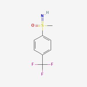 molecular formula C8H8F3NOS B13598606 Imino(methyl)[4-(trifluoromethyl)phenyl]-lambda6-sulfanone 