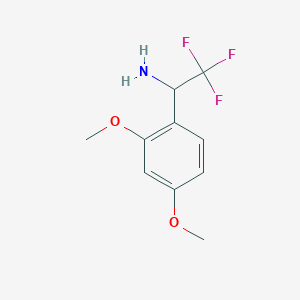 1-(2,4-Dimethoxyphenyl)-2,2,2-trifluoroethan-1-amine