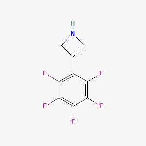 molecular formula C9H6F5N B13598631 3-(Perfluorophenyl)azetidine 