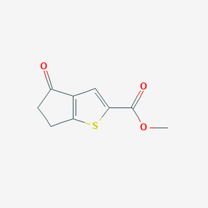 molecular formula C9H8O3S B13598635 methyl4-oxo-4H,5H,6H-cyclopenta[b]thiophene-2-carboxylate 