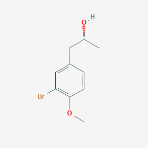 molecular formula C10H13BrO2 B13598676 (R)-1-(3-Bromo-4-methoxyphenyl)propan-2-ol 