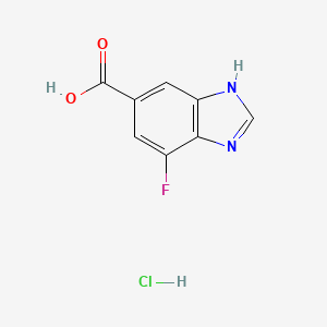 4-fluoro-1H-1,3-benzodiazole-6-carboxylicacidhydrochloride