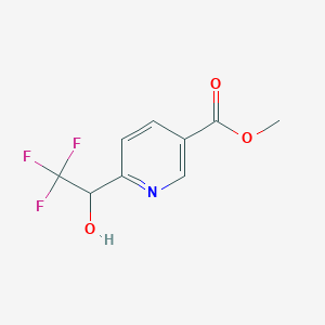 6-(2,2,2-Trifluoro-1-hydroxy-ethyl)-nicotinic acid methyl ester