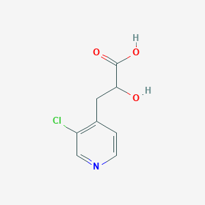 molecular formula C8H8ClNO3 B13598719 3-(3-Chloropyridin-4-yl)-2-hydroxypropanoic acid 