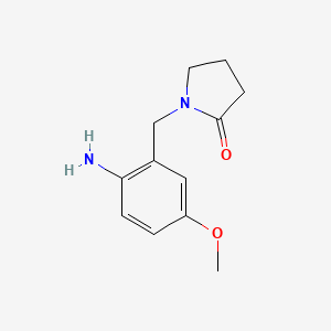 molecular formula C12H16N2O2 B1359872 1-(2-氨基-5-甲氧基苄基)吡咯烷-2-酮 CAS No. 1071351-22-8